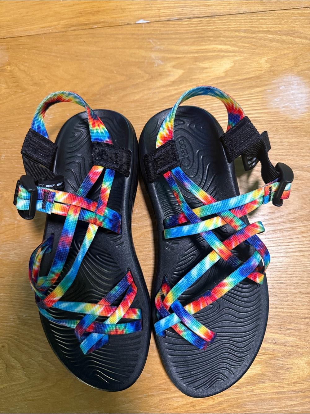 Women’s Chaco Z/Volv X2 Sandals with Rainbow/Multicolor straps Size 9